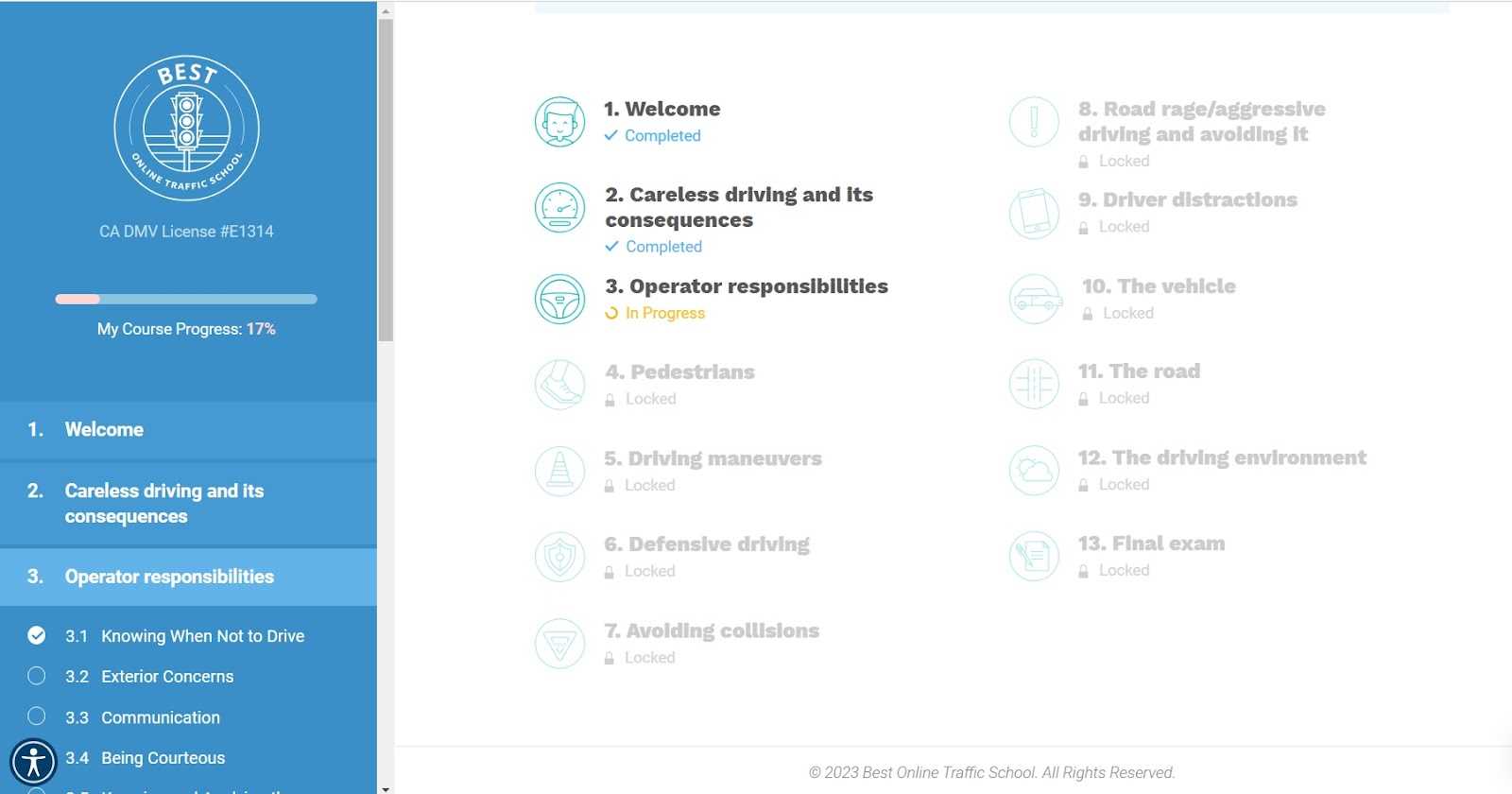 best traffic school answers