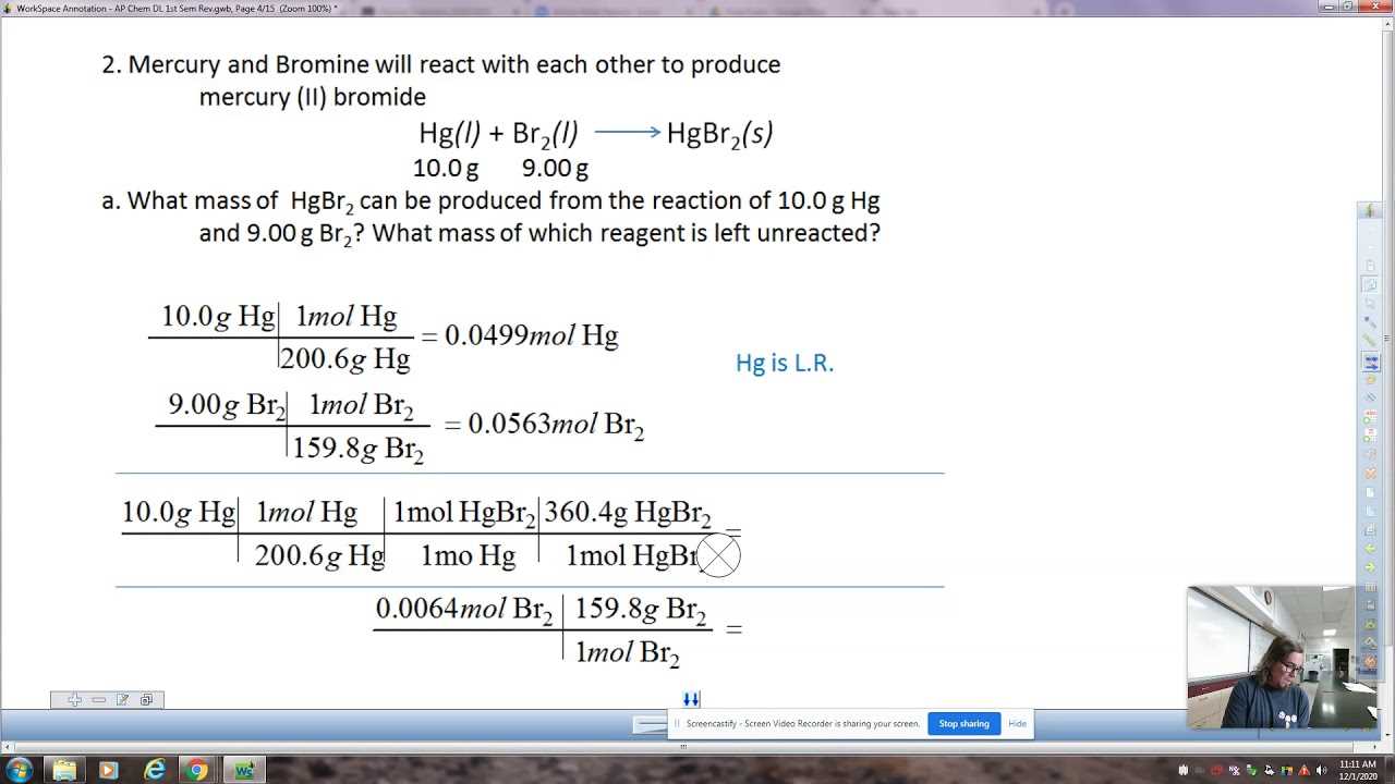 chemistry semester 1 exam review