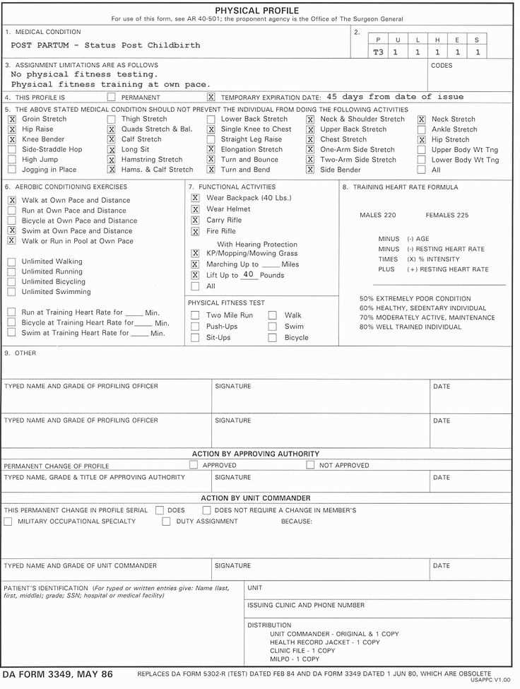 comprehensive physical exam template