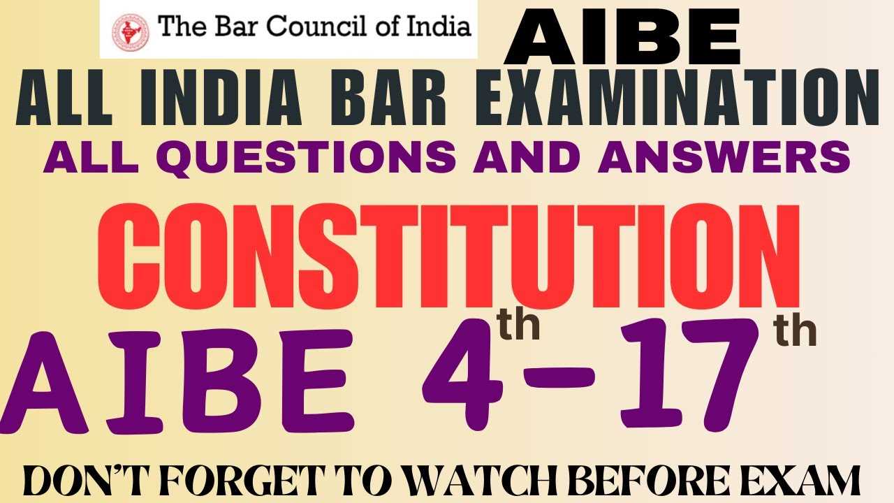 constitution exam answers