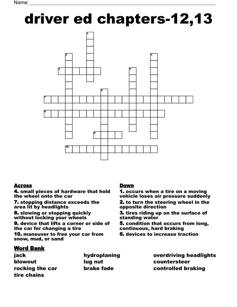 drivers ed chapter 10 answers