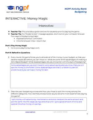 everfi financial literacy final exam answers