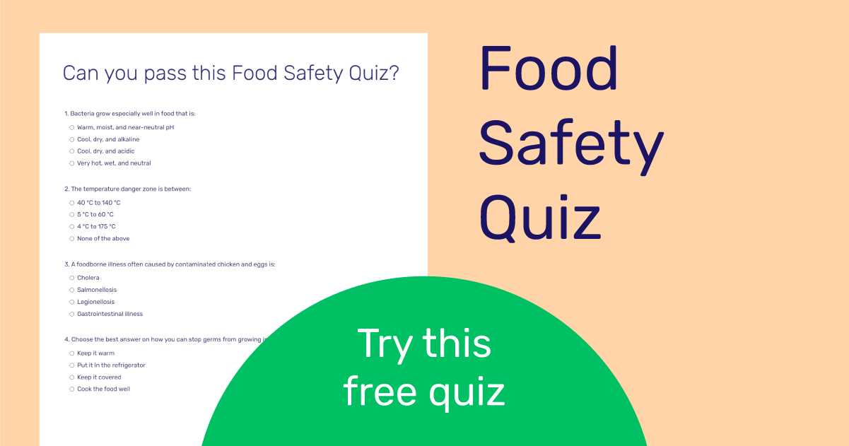 food safety exam answers