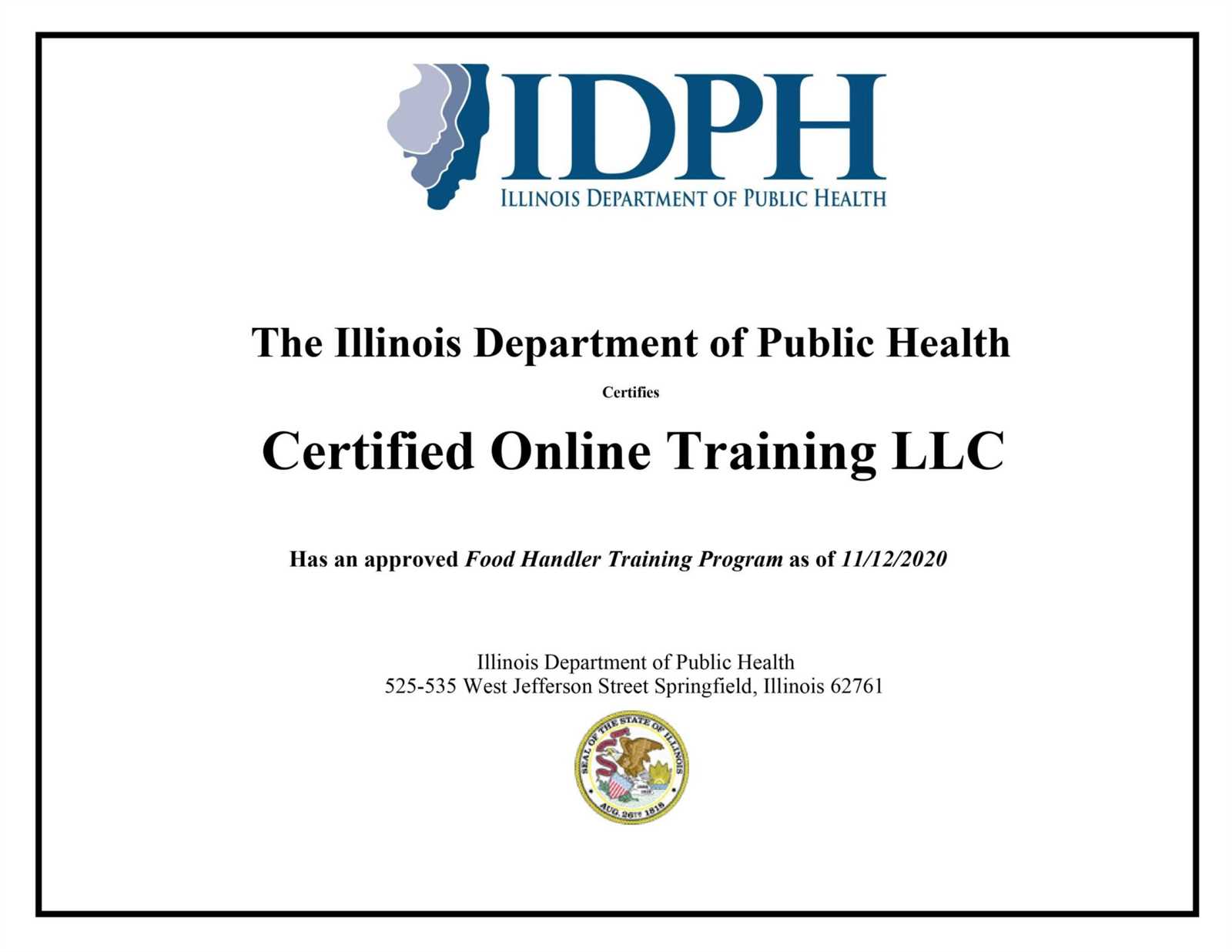 illinois food handler exam answers