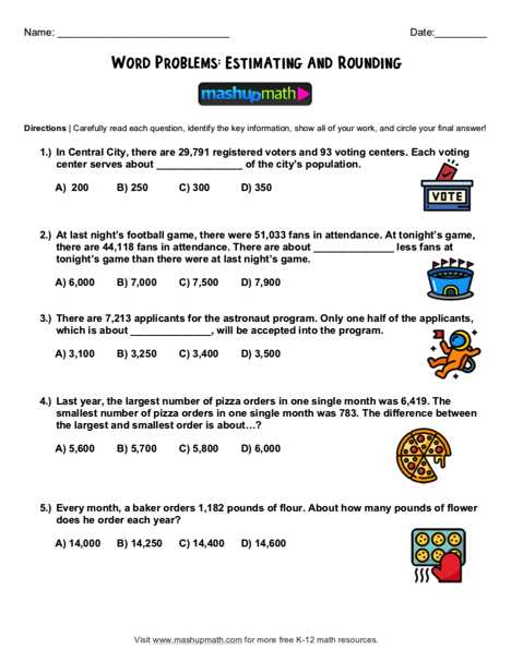 math word problems with answers and solutions