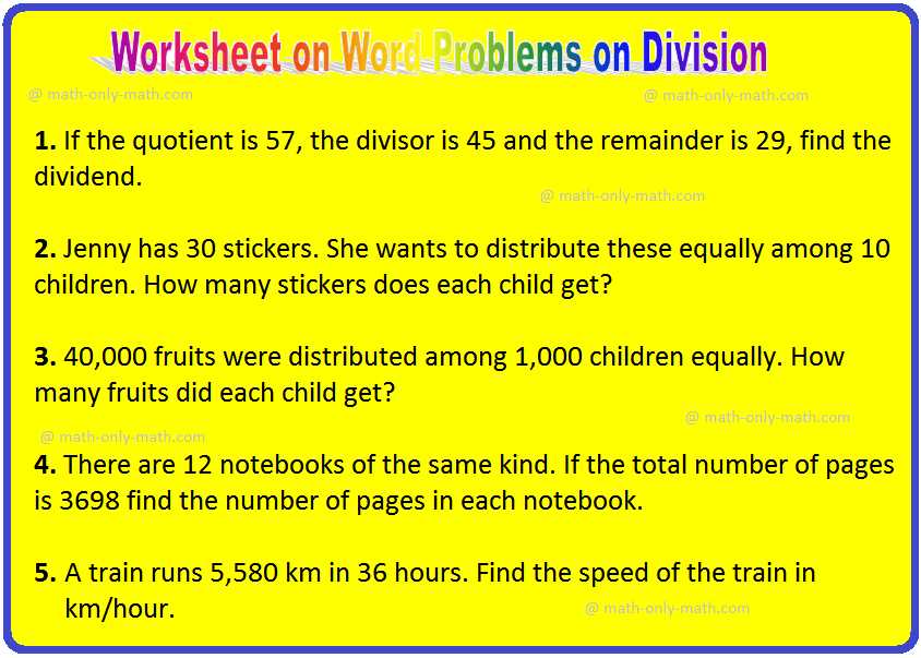 math word problems with answers and solutions
