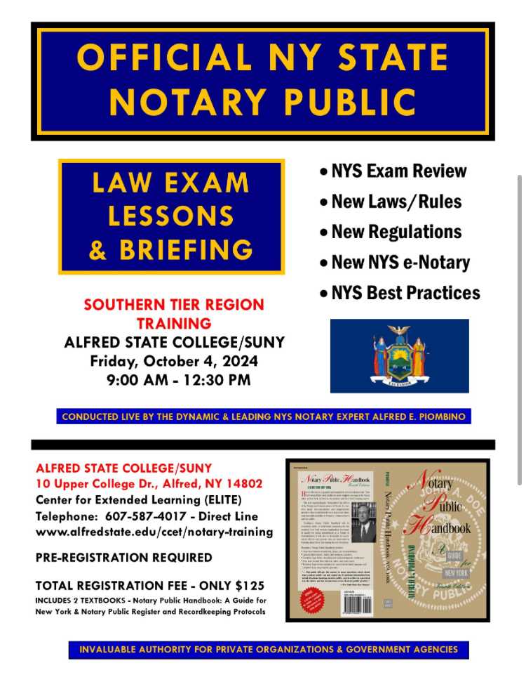 notary public exam buffalo ny