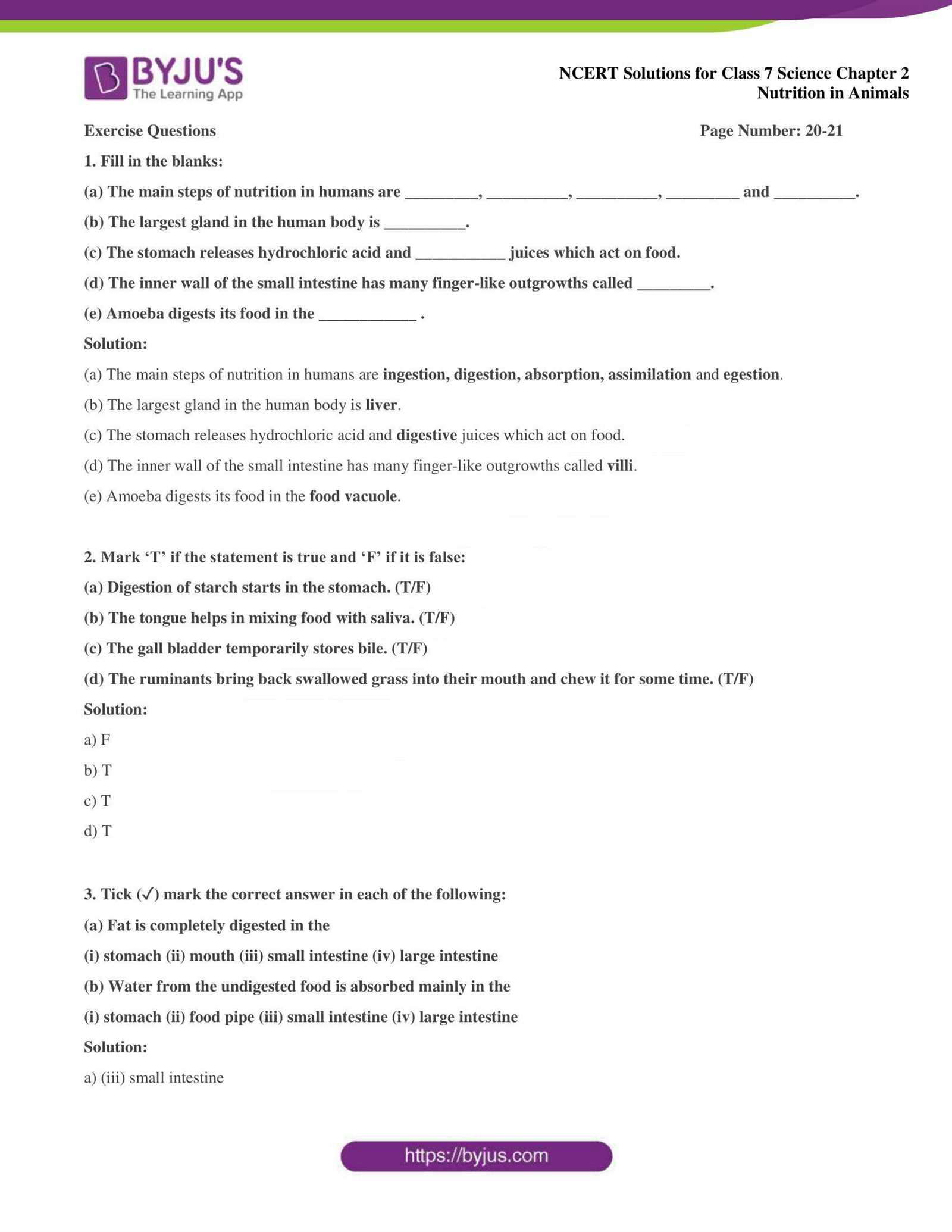 nutrition exam 2 questions and answers