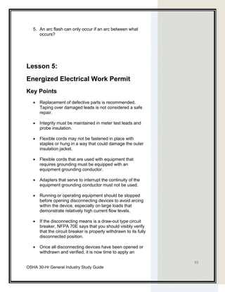 osha 30 final exam answer key