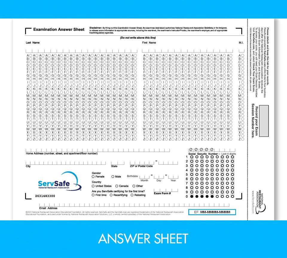 servsafe international exam answers