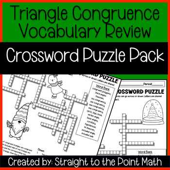 some geometry exam answers crossword