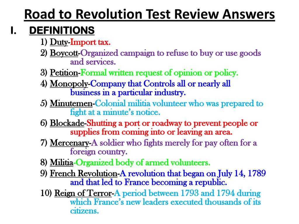 the road to revolution chapter 7 answers