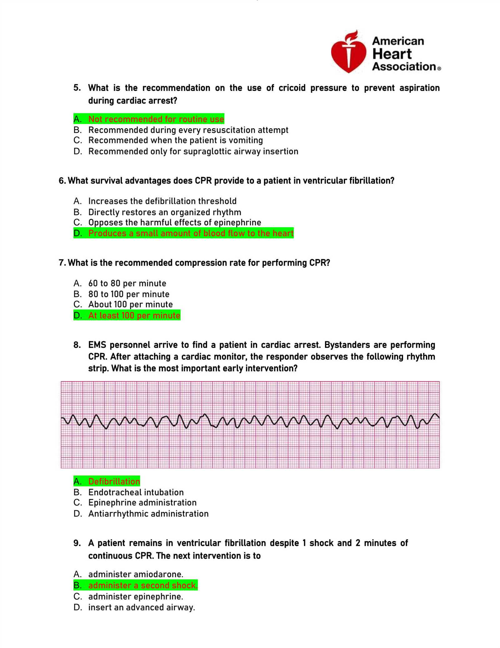 acls instructor essentials exam answers