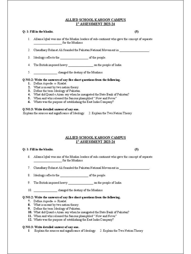 allied schools final exam answers