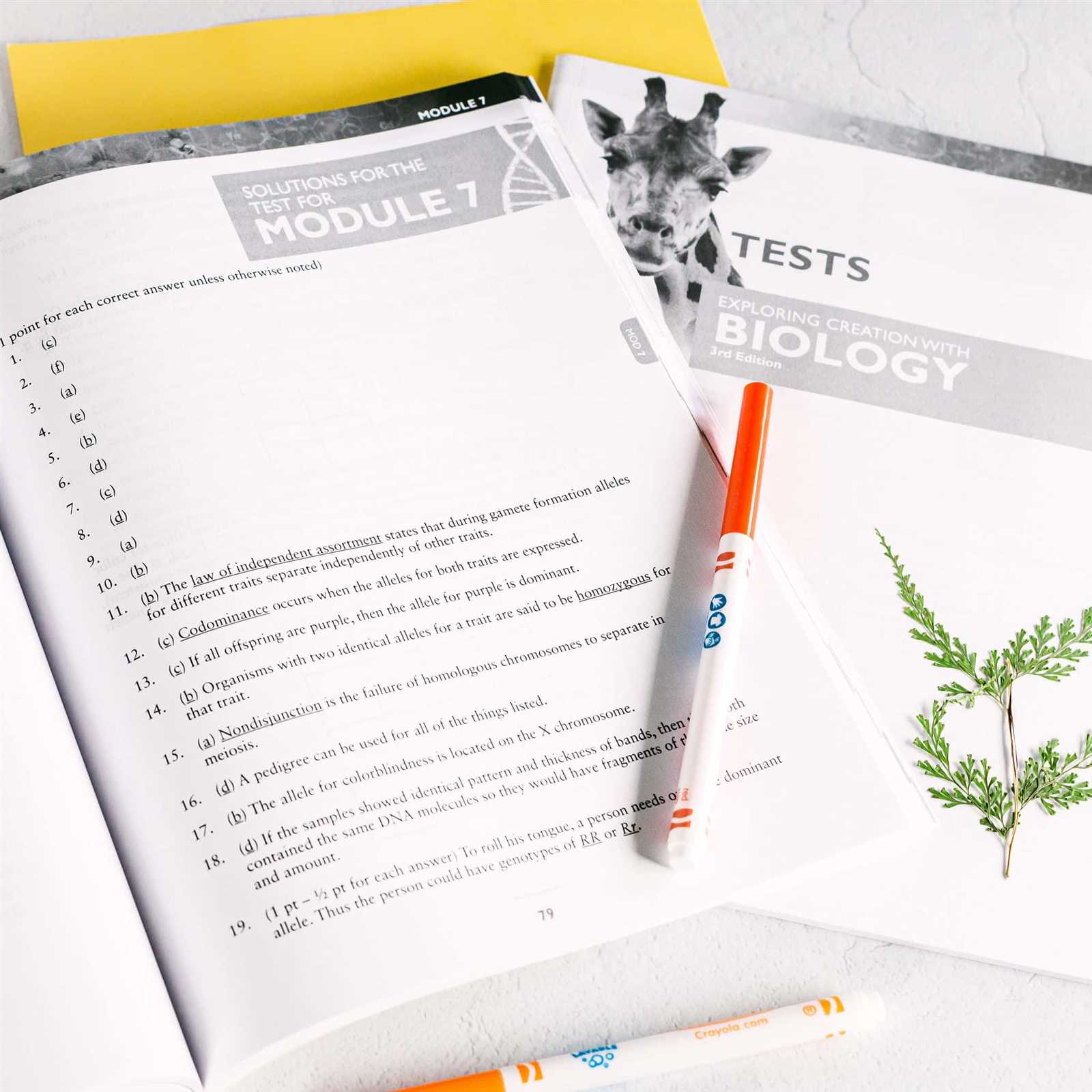 biology b final exam answers
