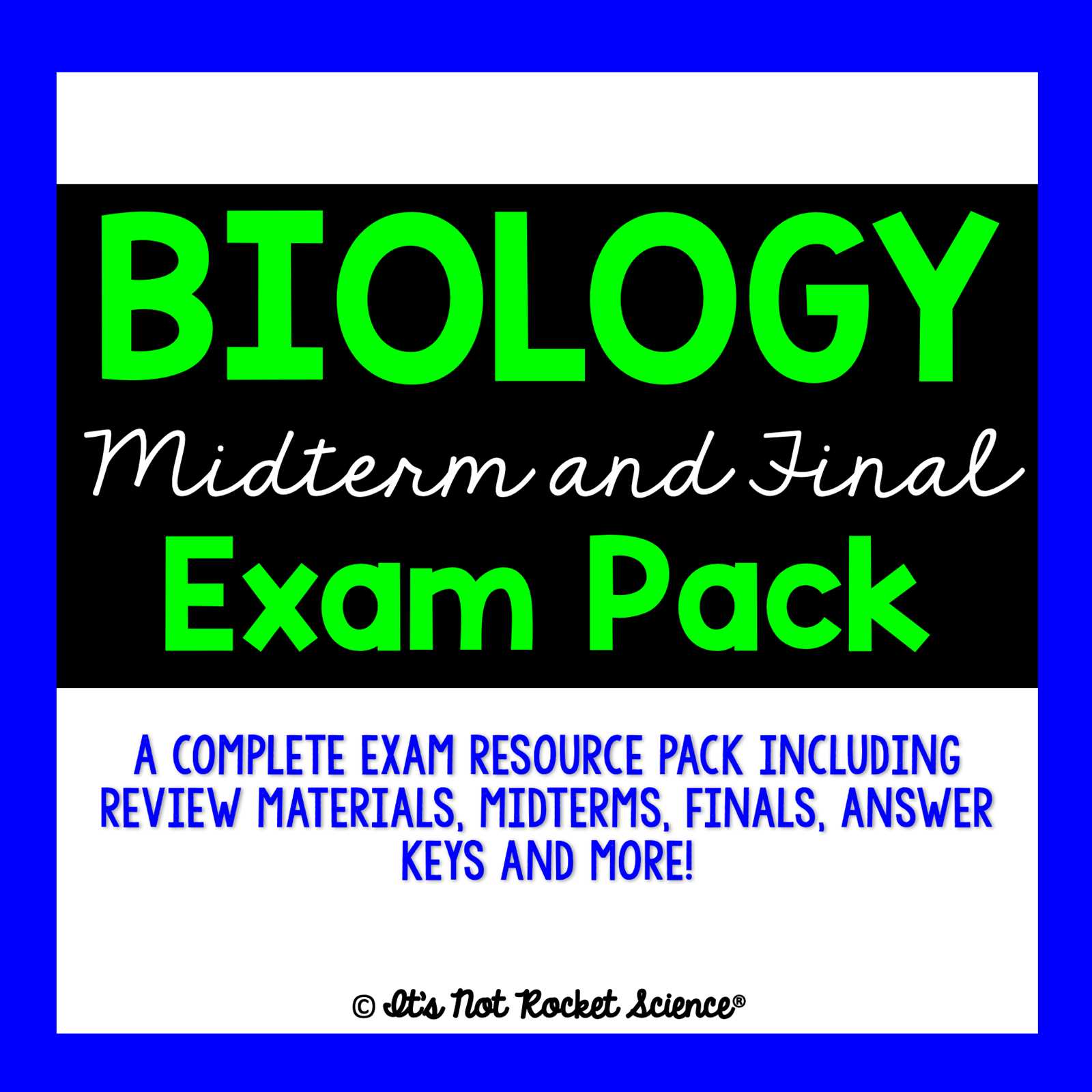 biology midterm exam answer key 2025