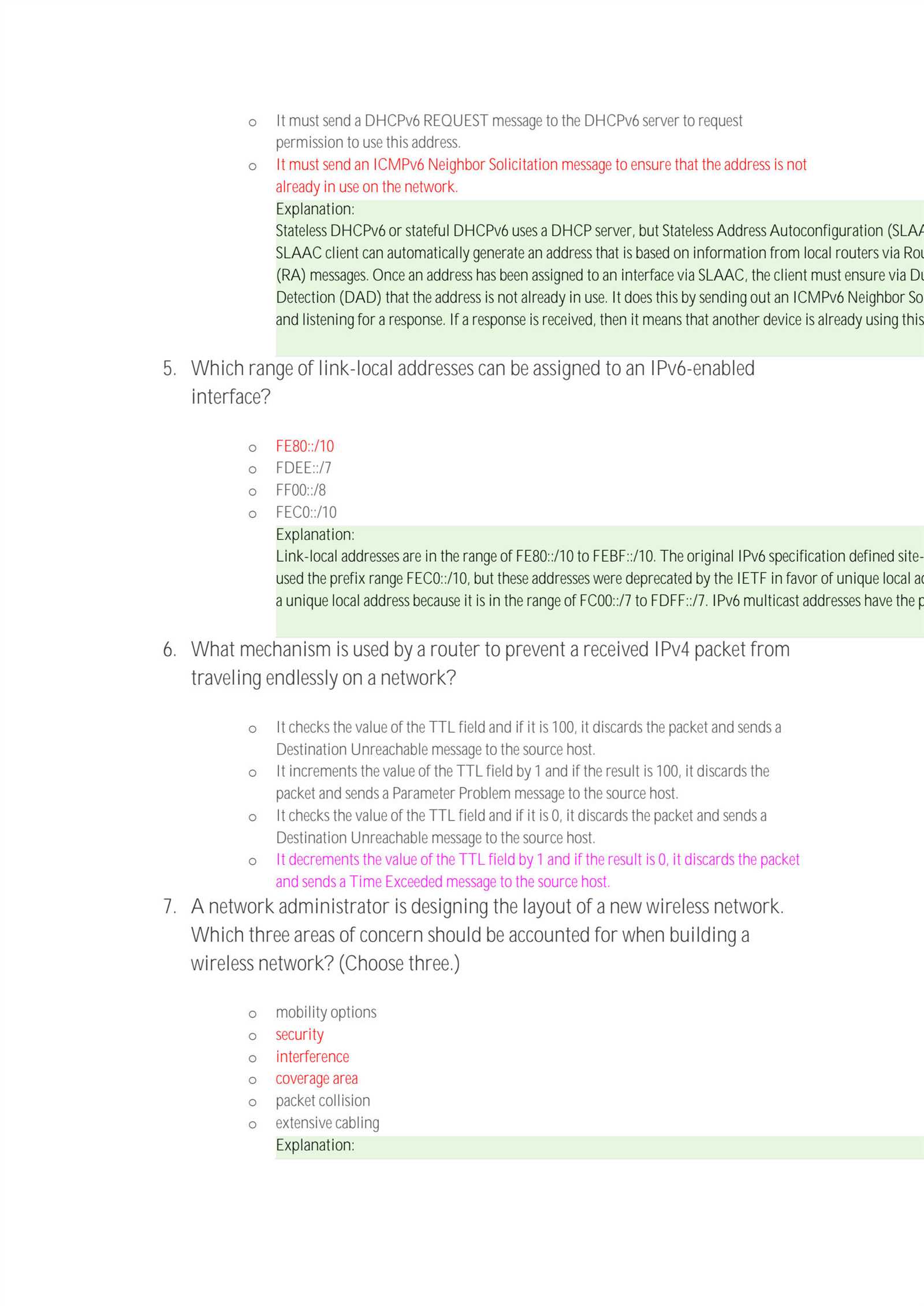 cisco netacad exam answers chapter 3
