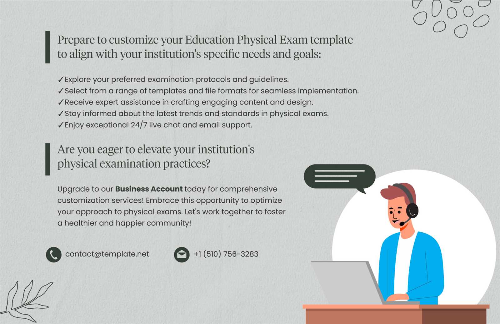 comprehensive physical exam template