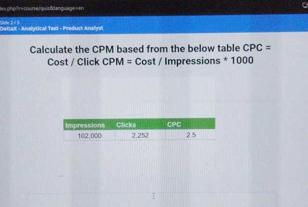 cpm course 1 answers