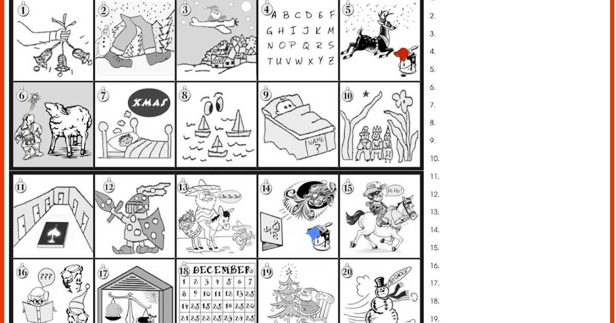 guess the christmas carol answer key