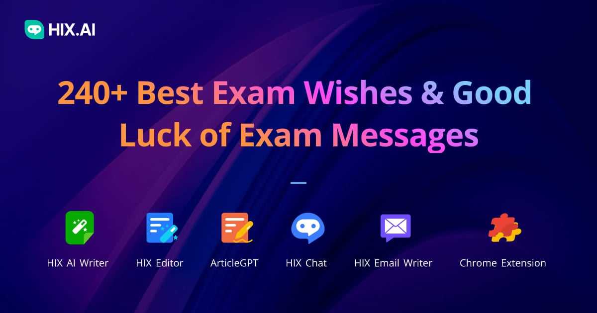 exam wishes msgs