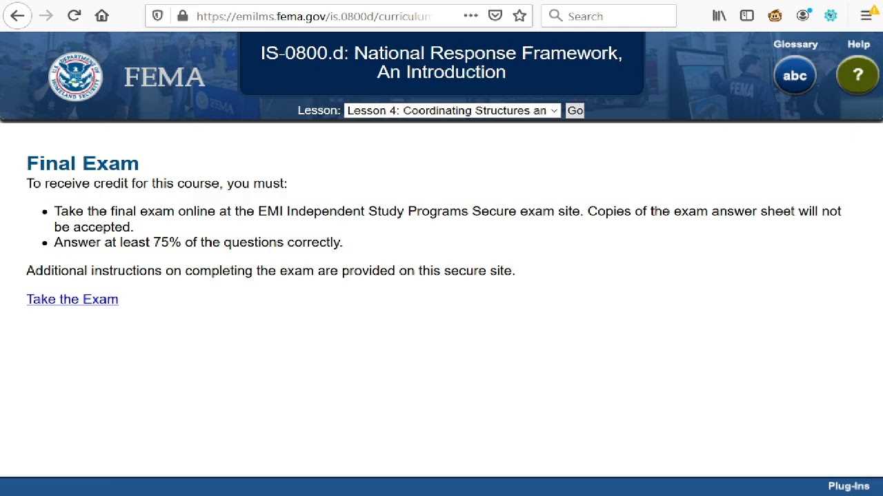fema is 800 final exam answers
