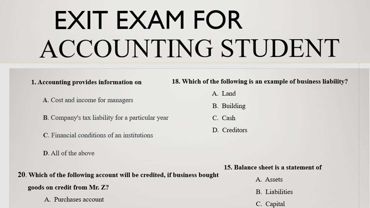 finance exam questions and answers