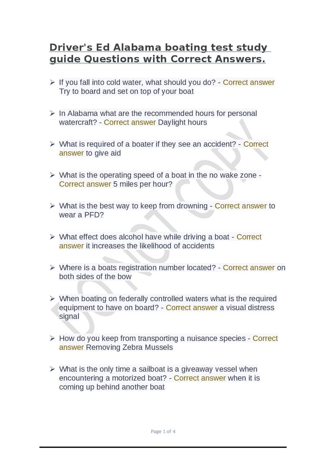 boater exam chapter 5 answers