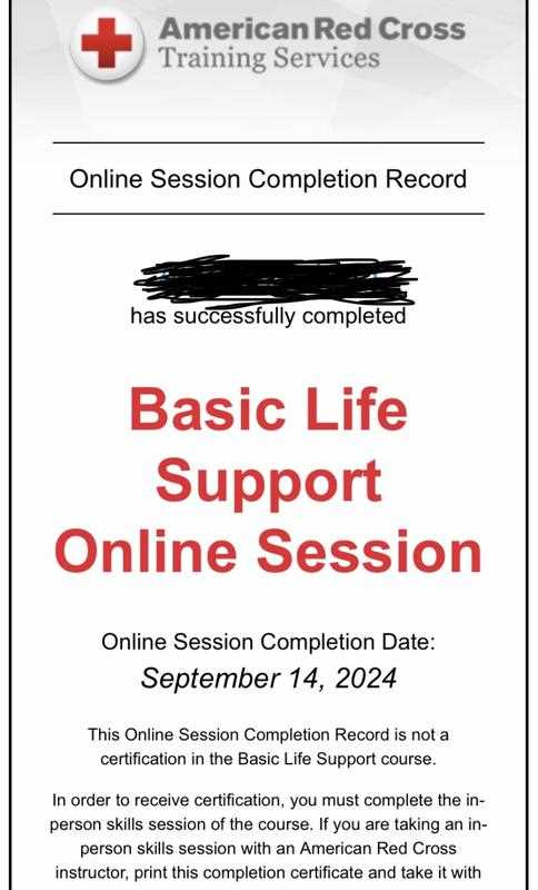 red cross online exam answers
