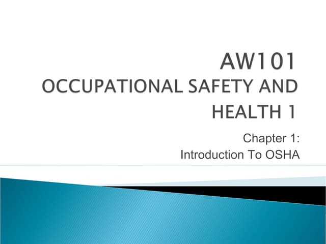 introduction to osha exam answers
