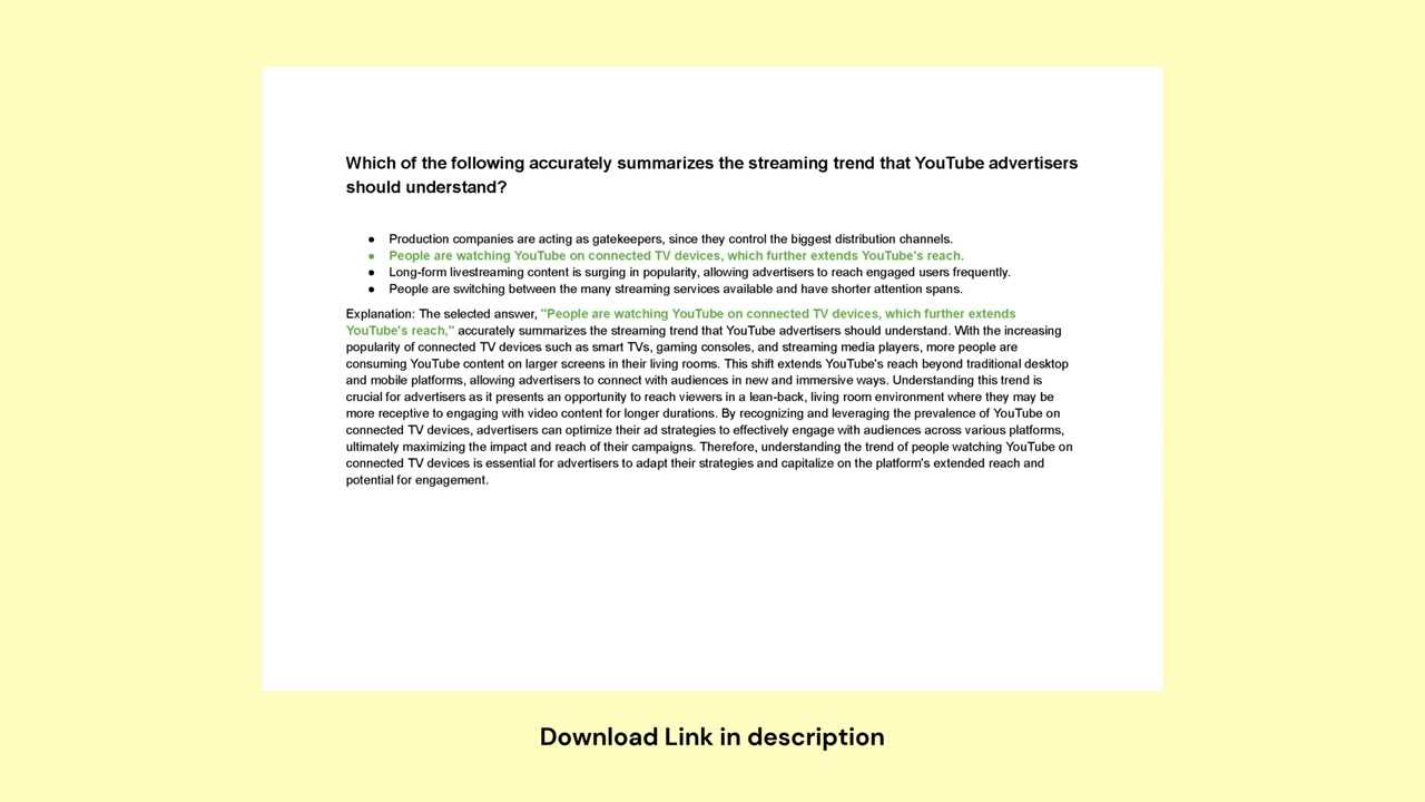 google shopping exam answers 2025