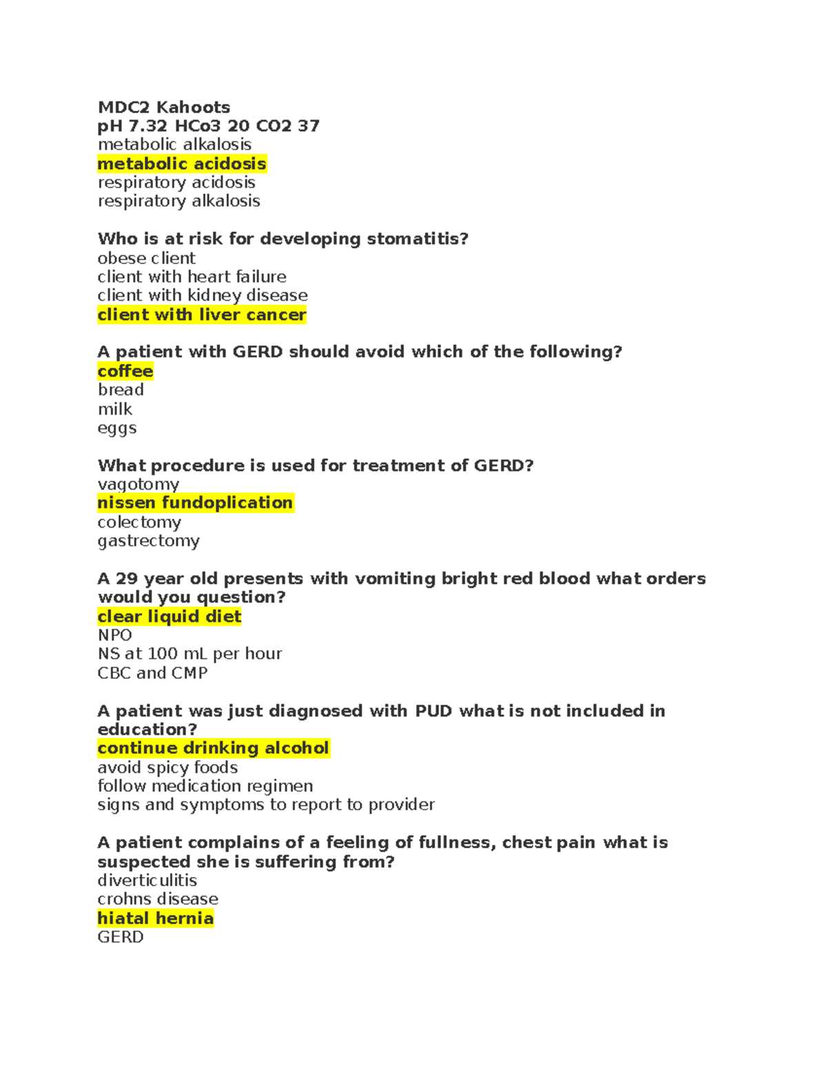 health assessment exam 2 rasmussen