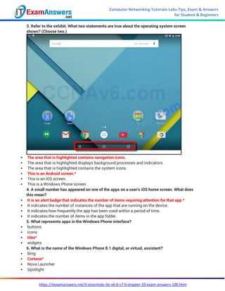 it essentials chapter 6 exam answers