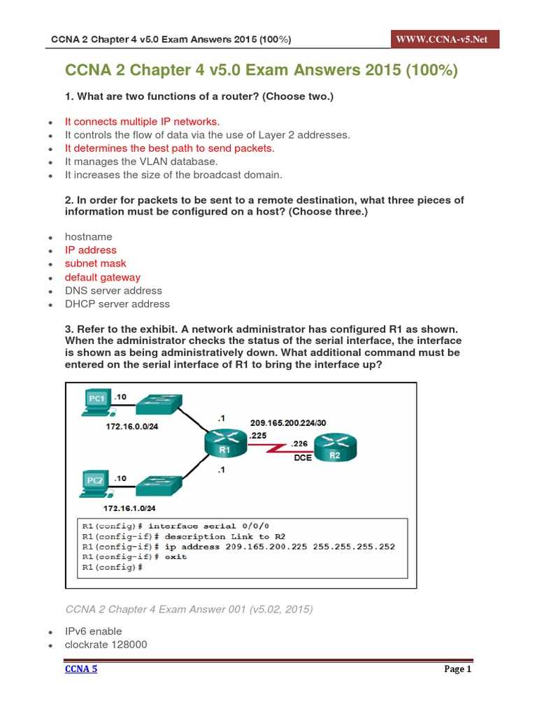 ccna2 chapter 5 exam
