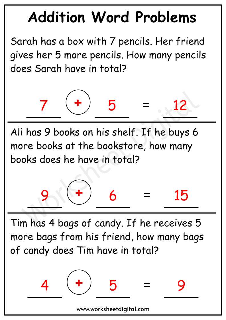 math word problems with answers and solutions
