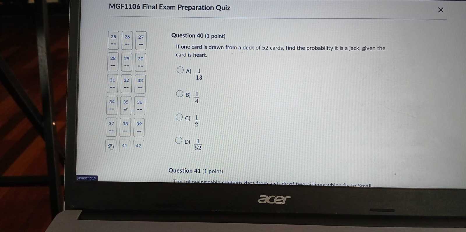 mgf 1106 final exam answers