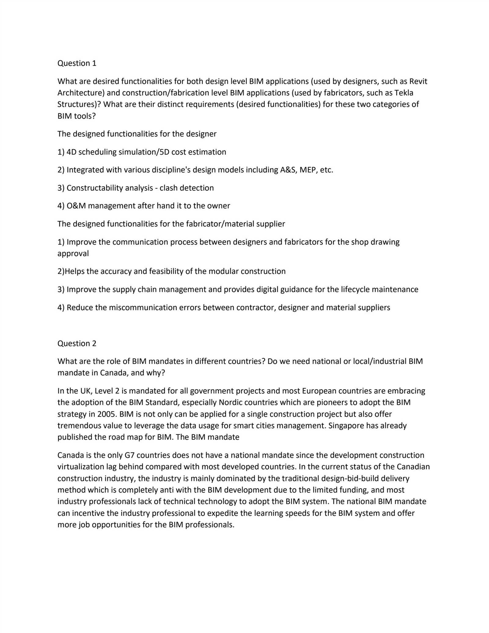 revit exam questions and answers
