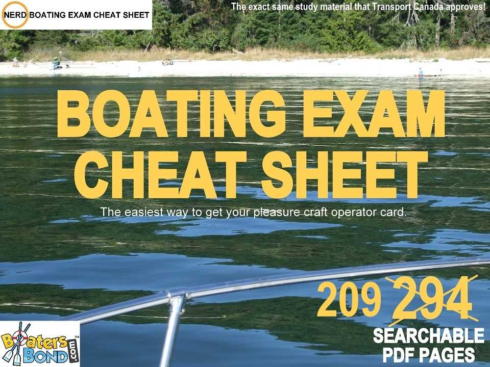 boating license final exam answers