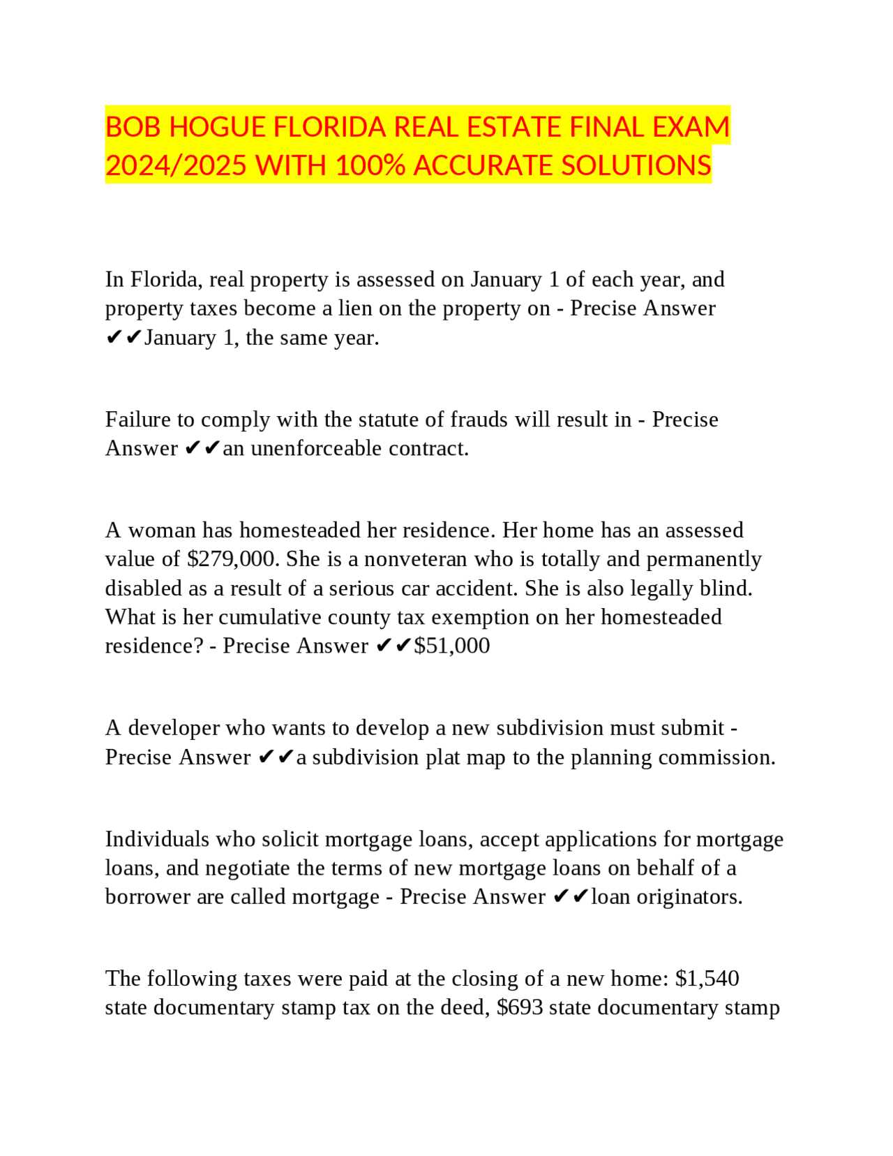 bob hogue final exam answers