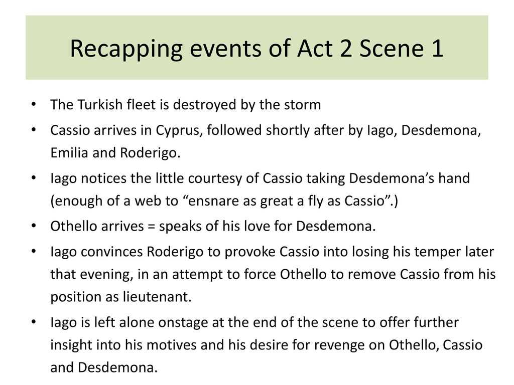 othello act 2 scene 1 study guide answers