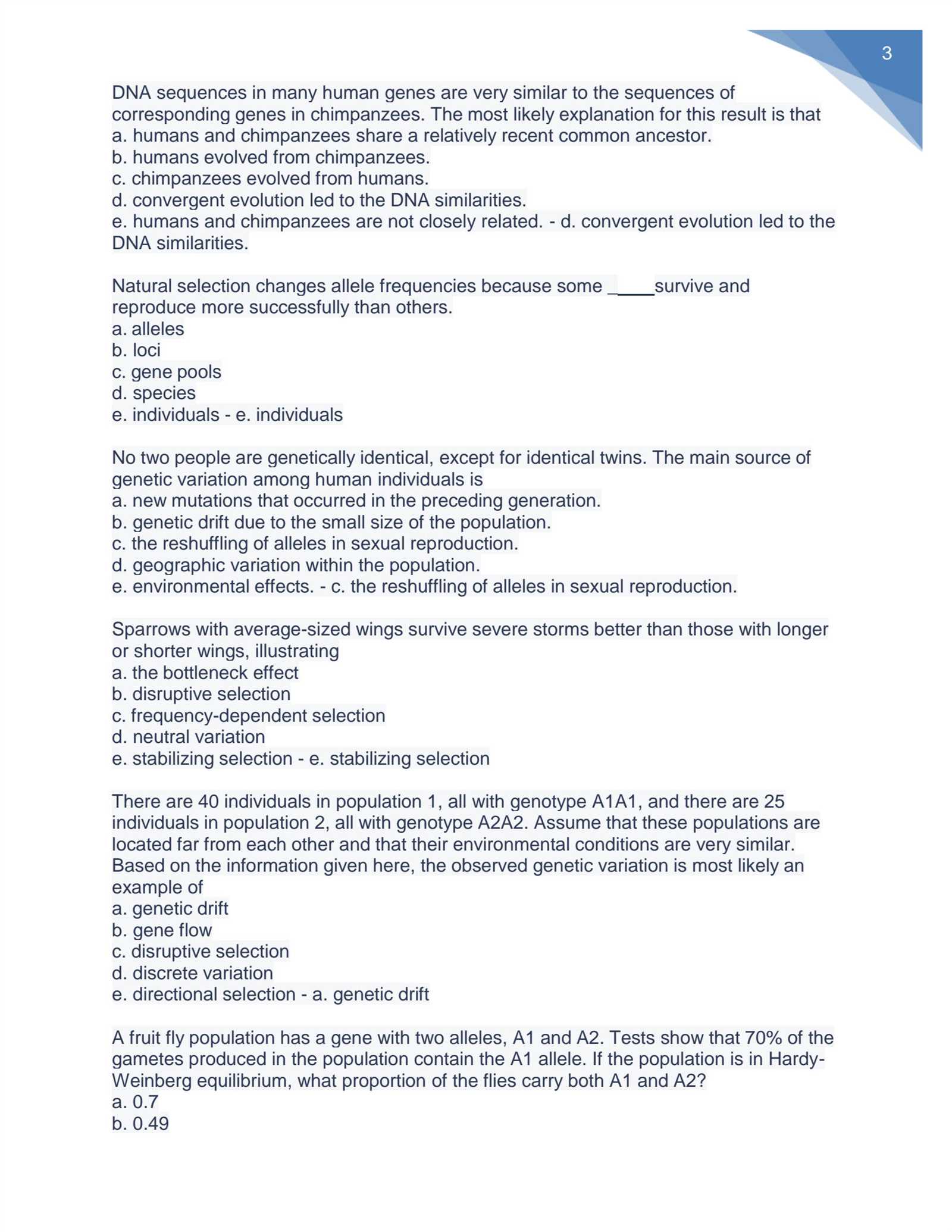 biology b final exam answers