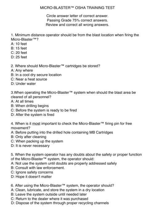 osha 30 final exam answer key