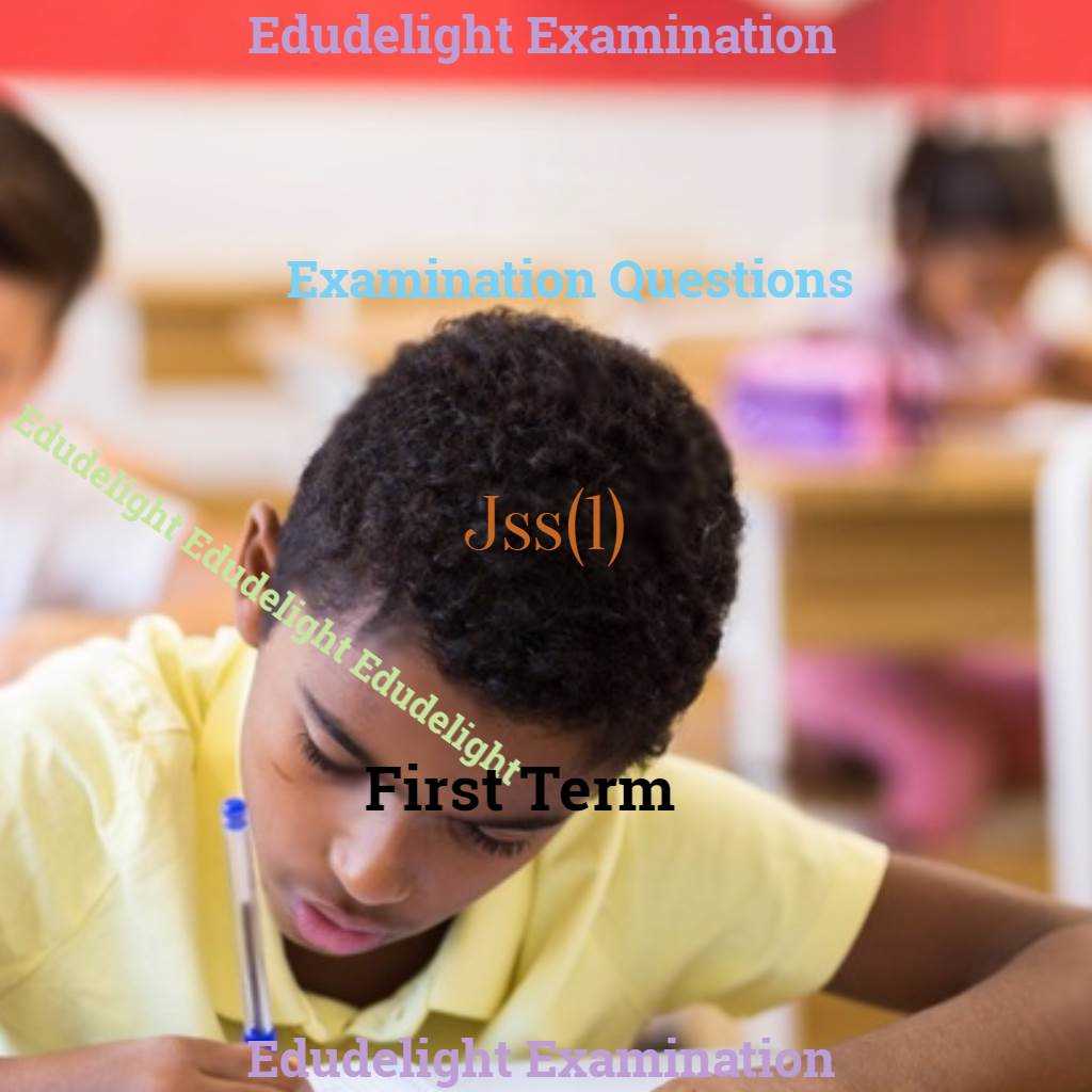 jss 1 exam questions and answers
