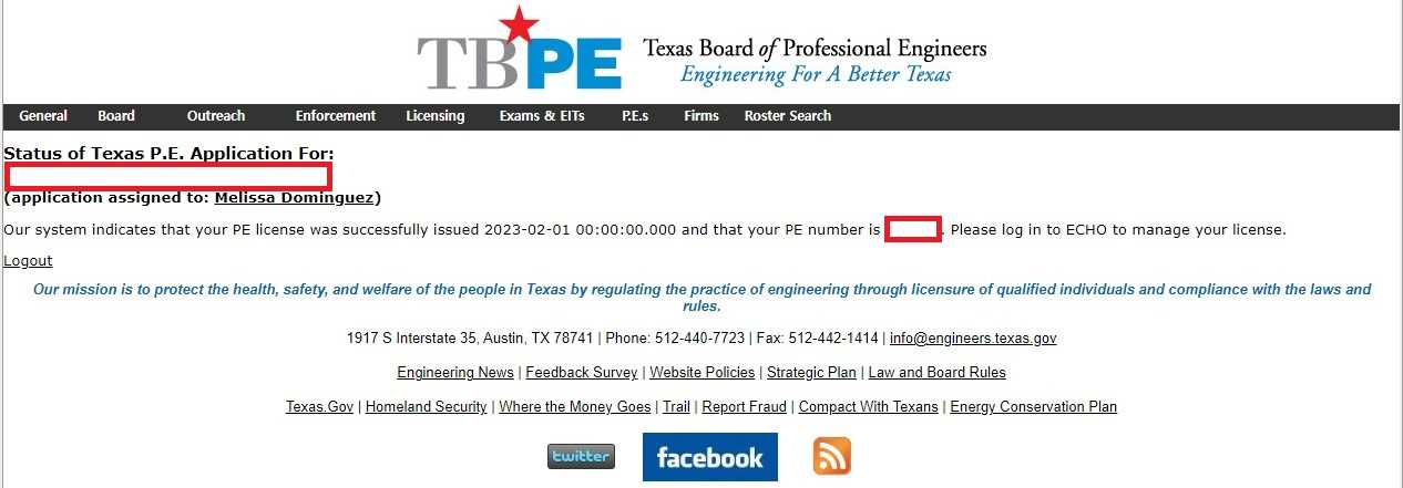 texas board of professional engineers ethics exam