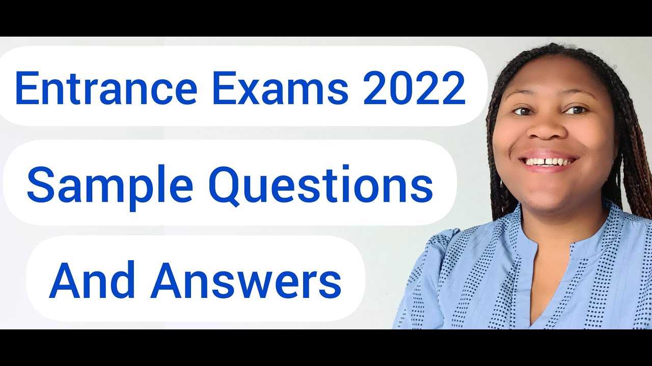 entrance exam questions with answers