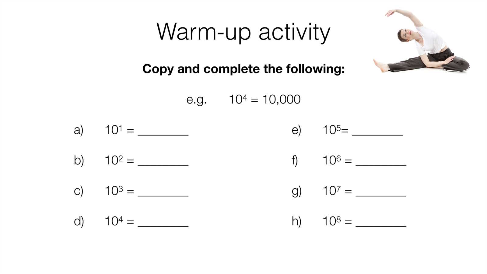 standard form exam questions and answers