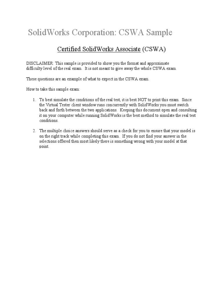 associate cswa full exam answers