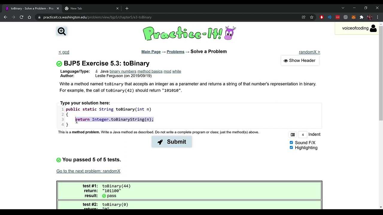 practice it java washington answers