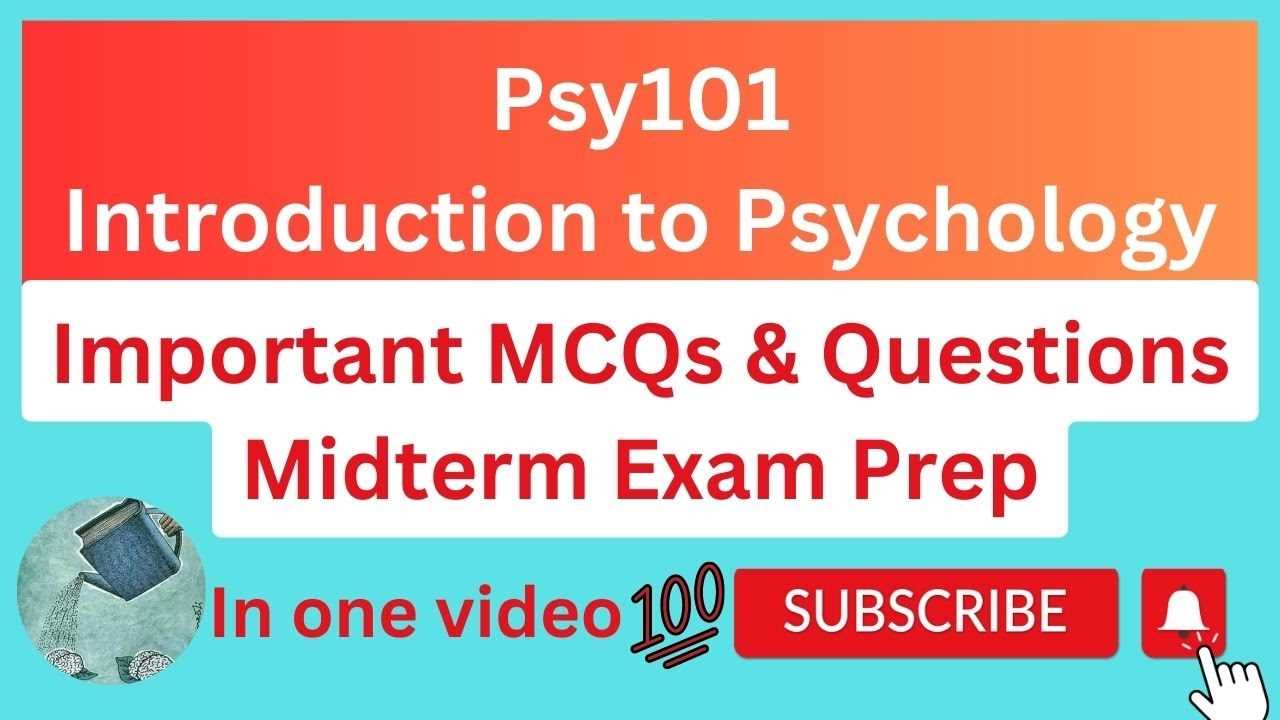 psychology 101 midterm exam