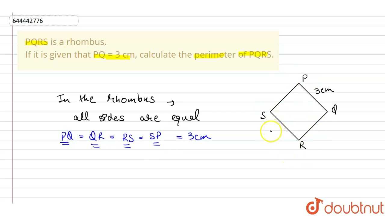 use rhombus tqrs to answer the question